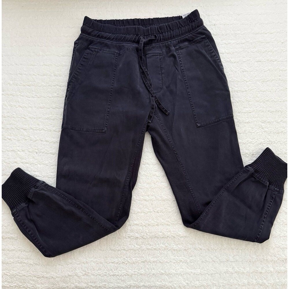 James Perse Navy mixed media pant - size S